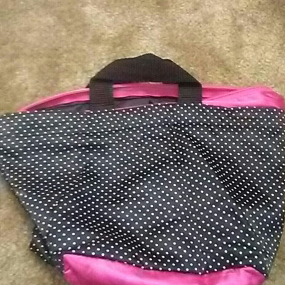 Black and pink purse